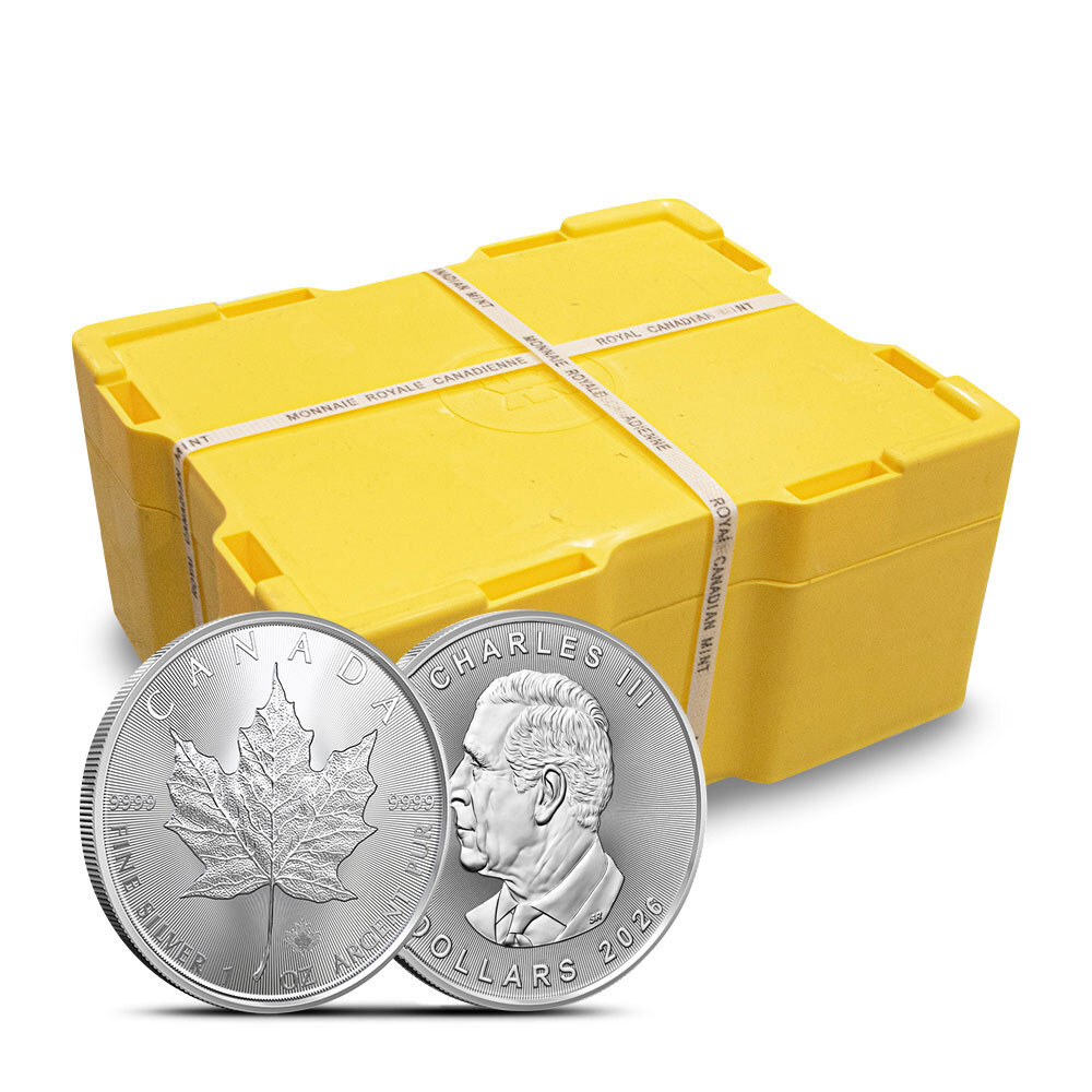 картинка 5 dollars Canada Maple Leaf monster box 500pcs 1 oz silver – площадка coinbay.ae
