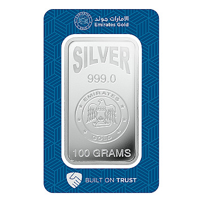 картинка 100 Gram Silver - Emirates Gold Bar – площадка coinbay.ae