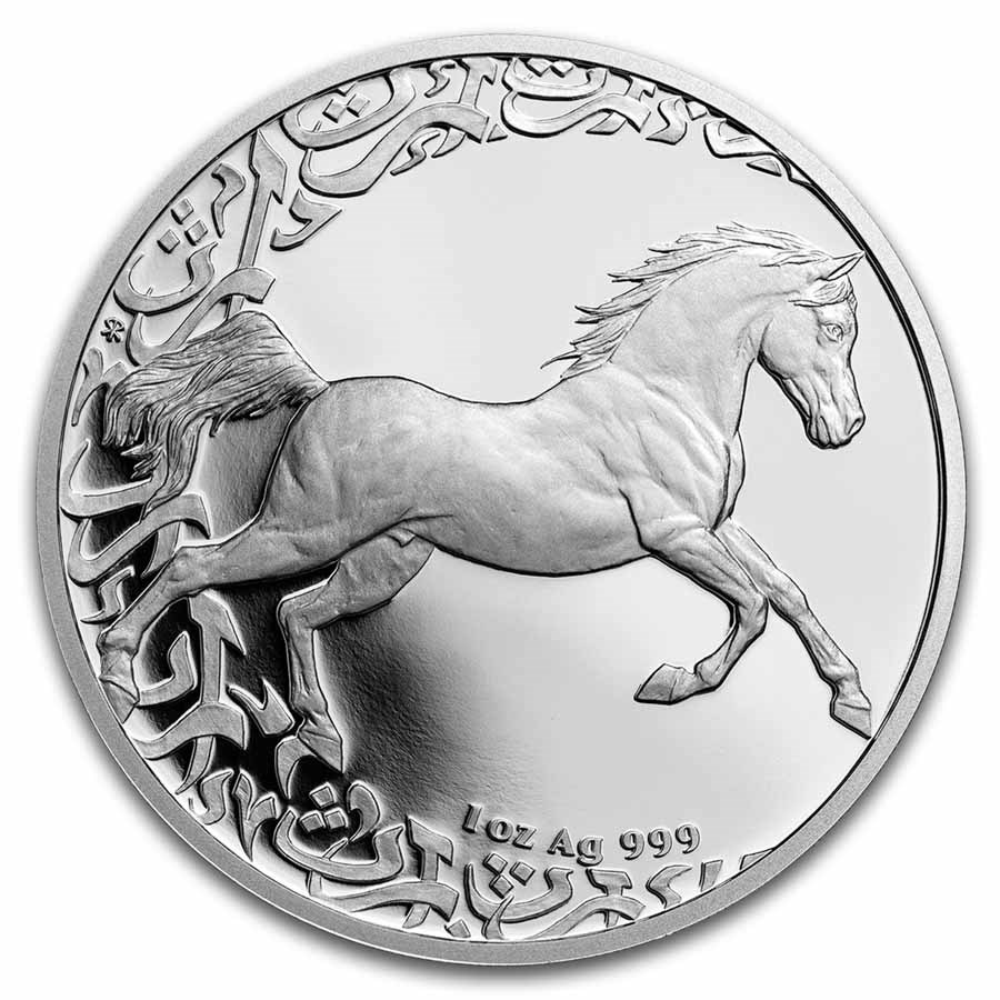 картинка 2 Dollar Niue Treasures of the Gulf "The Horse" 2024, 1 oz – площадка coinbay.ae
