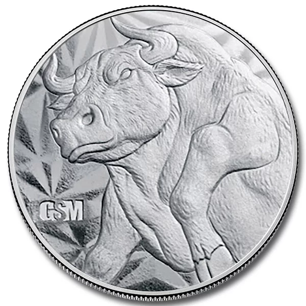 картинка Bull and Bear 1 OZ Silver Round – площадка coinbay.ae