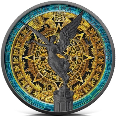 картинка Silver Mexican Libertard - Aztec Calendar 2023 -1 oz – площадка coinbay.ae