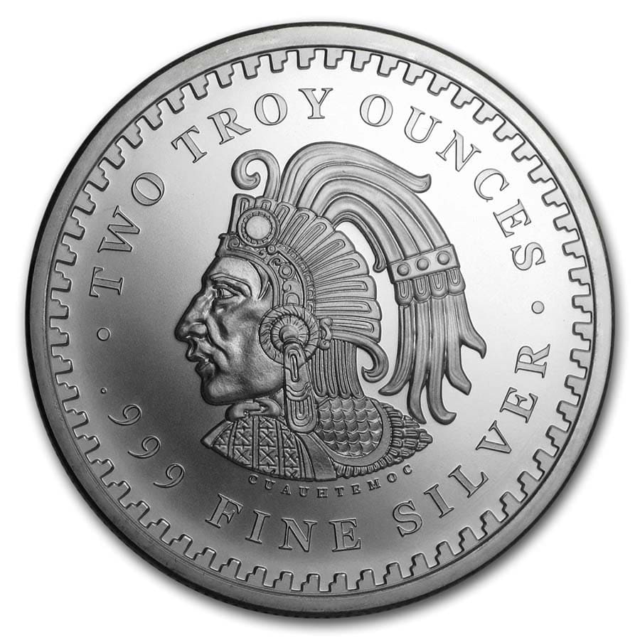 картинка 2 oz Silver Round  Aztec Calendar – площадка coinbay.ae