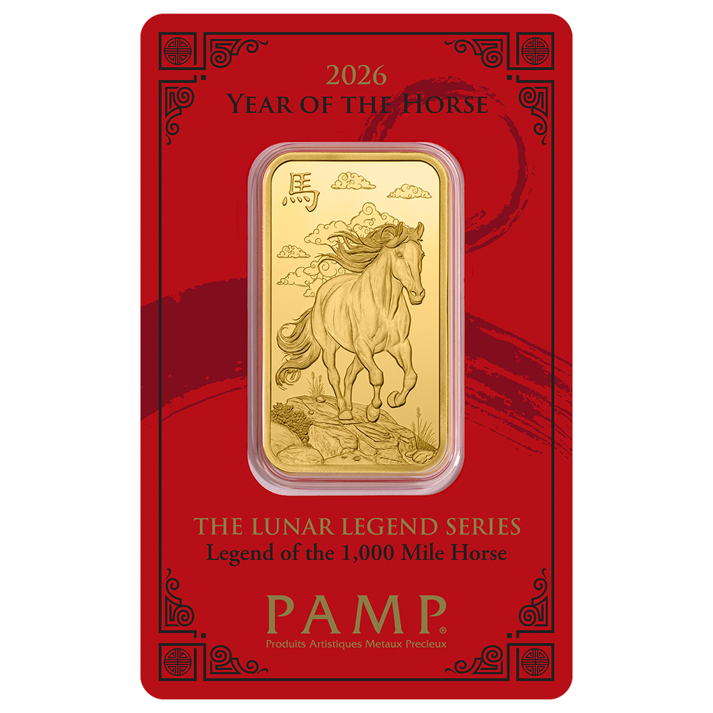 картинка 1 oz gold PAMP Year of the Horse – площадка coinbay.ae