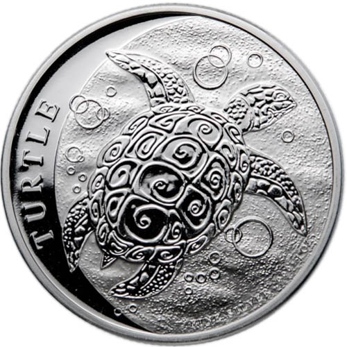 картинка 2 dollars niue Turtle 2021 1 oz silver – площадка coinbay.ae