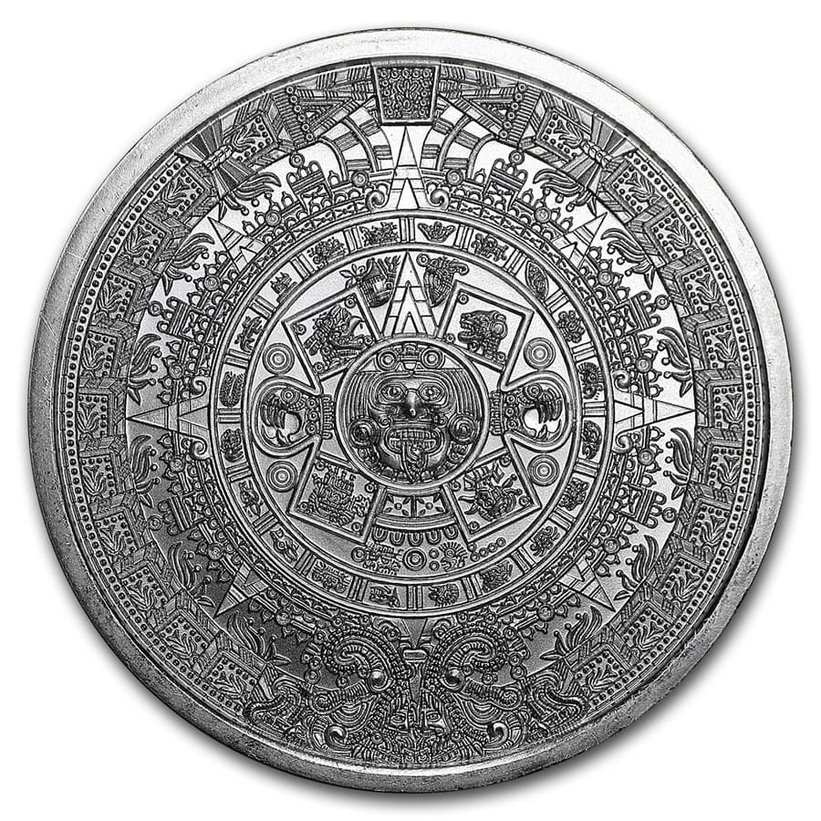 картинка 1 oz Aztec Calendar Silver Round – площадка coinbay.ae