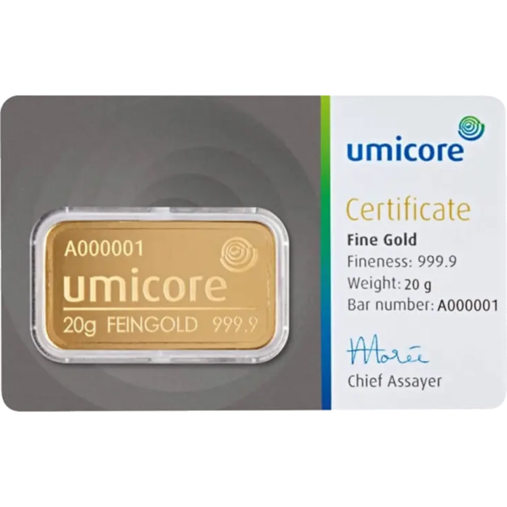 картинка 20g Gold Bar Umicore – площадка coinbay.ae