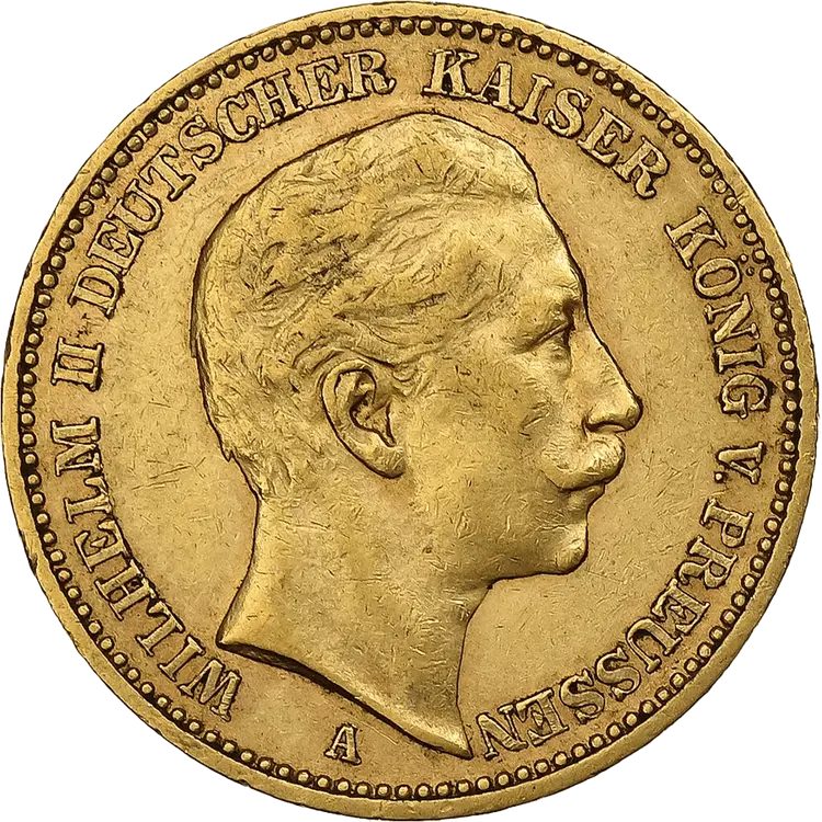 картинка 20 German Marks Wilhelm II Au 7.16 gr – площадка coinbay.ae